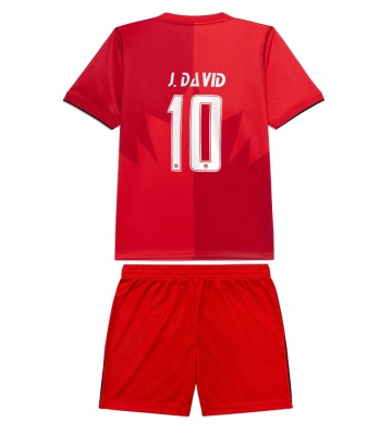 Kanada Jonathan David #10 Replika Hemmatröja Barn VM 2026 Kortärmad (+ Korta byxor)